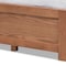 Baxton Studio Wren Walnut Finished 3-Drawer Queen Size Platform Storage Bed Frame 158-9621 - alternate 5